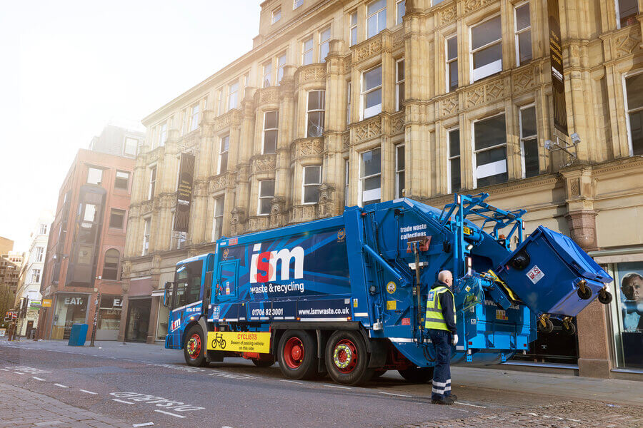 Business waste collection in Manchester city centre