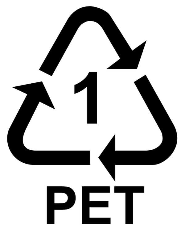 Polyethylene Terephthalate (PET) Symbol