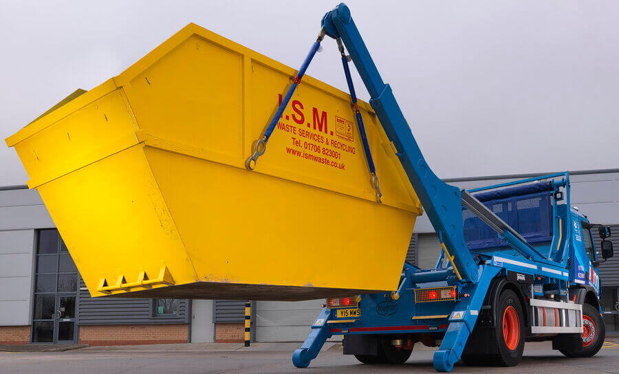 Delivery of a large skip