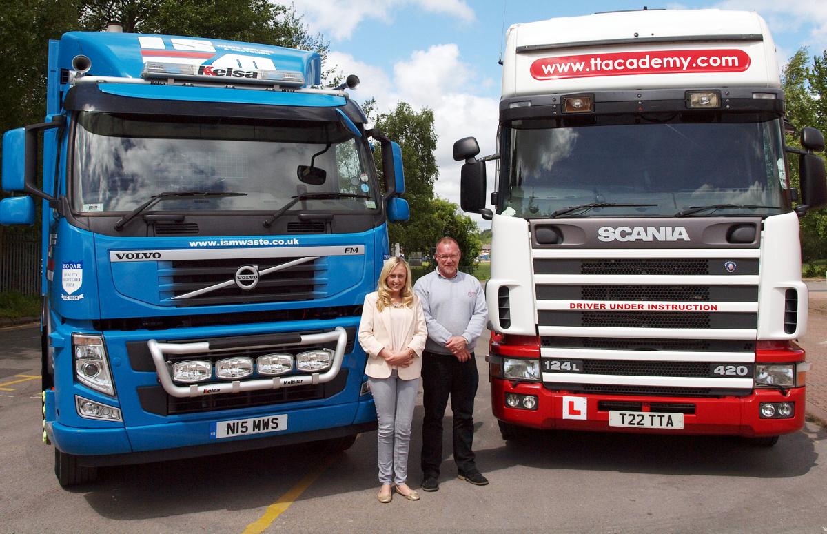Jodie Allen has become one of the youngest female lorry drivers