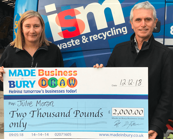 Julie Wins Made in Bury Business Draw