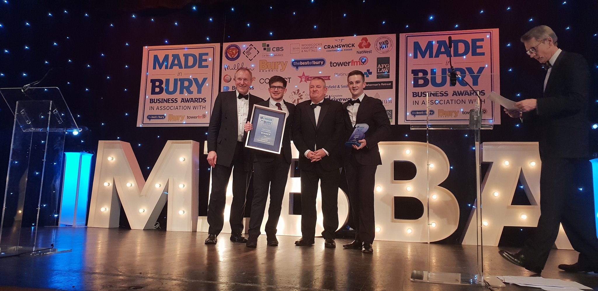 ISM presented with Large Business Award at Made in Bury Business Awards 2019
