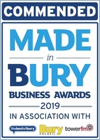 Made in Bury Business Award Commended Logo