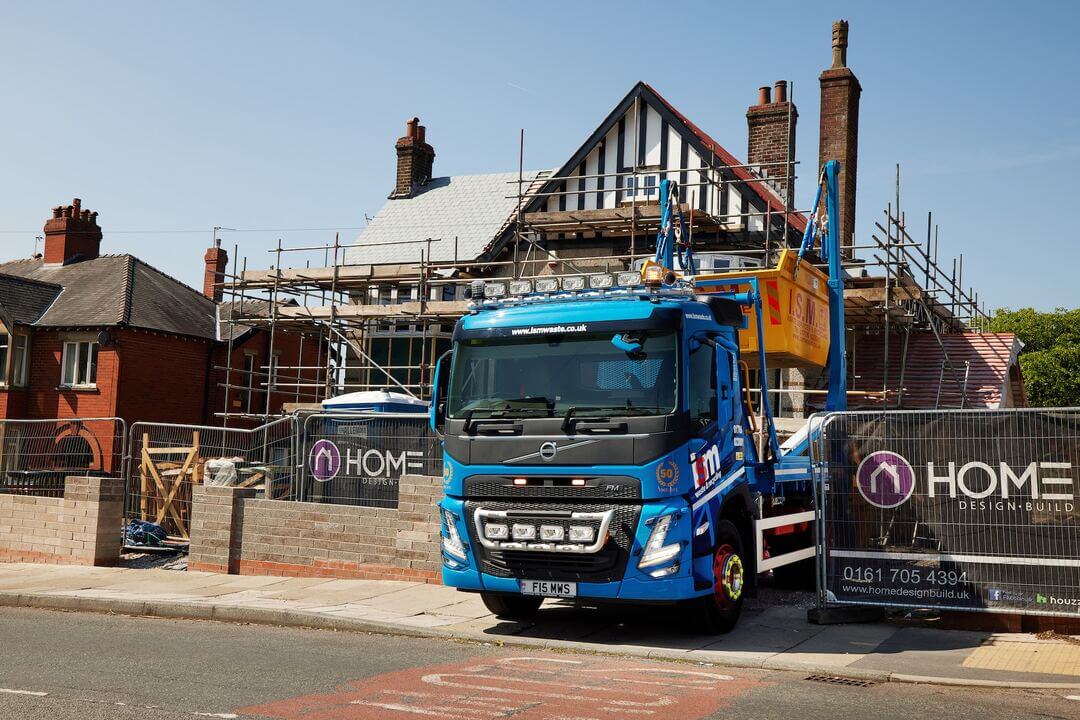 Skip hire delivery for a customers