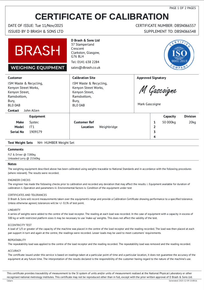 Waste Carrier Certificate Preview