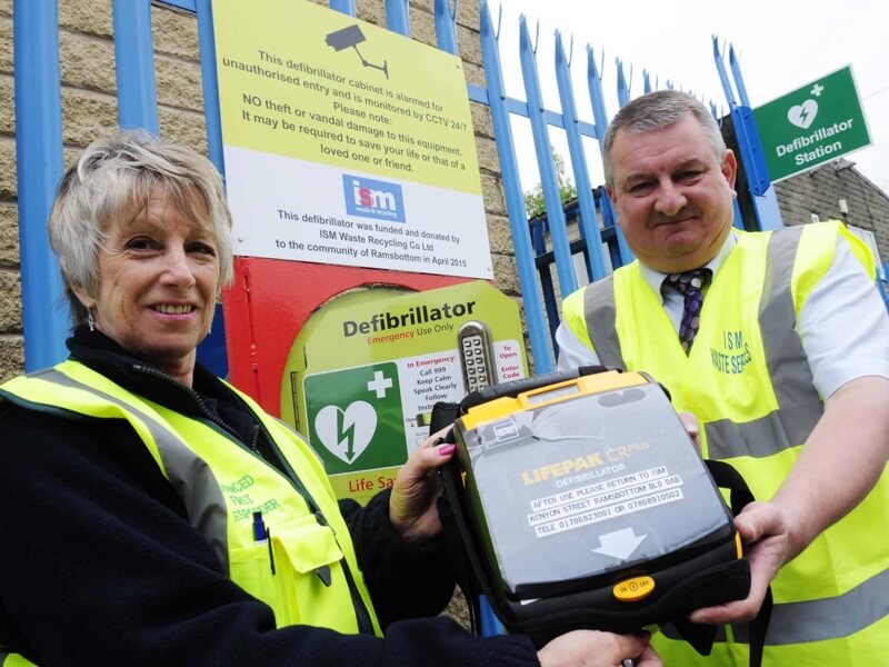 New defibrillator at ISM