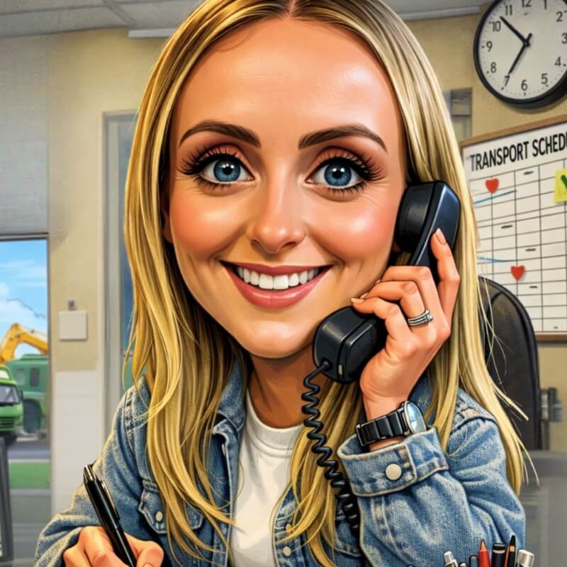 Jodie McHugh caricature