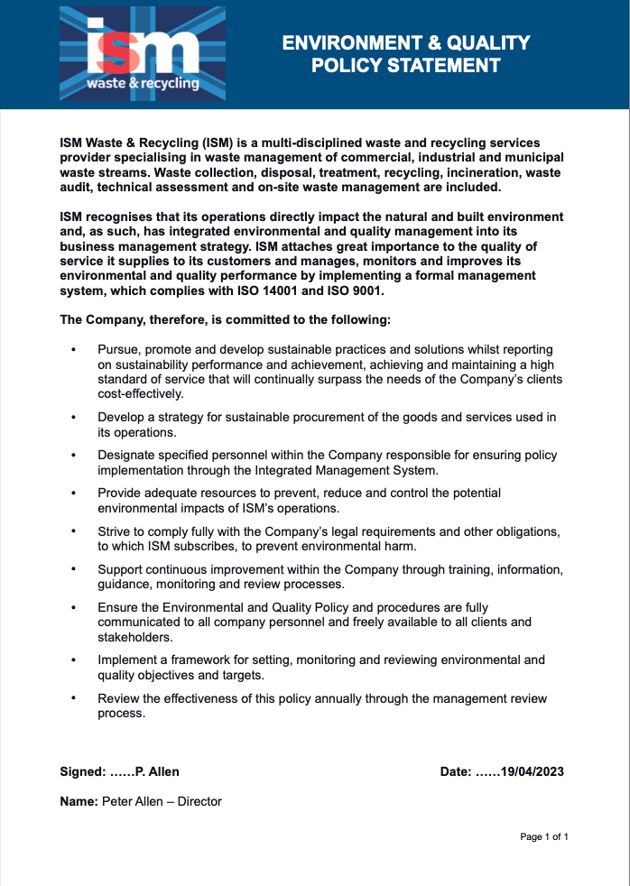 Environmental Policy Document Preview