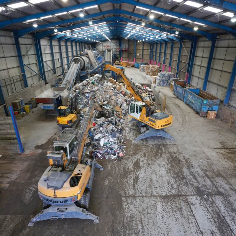 Recycling facilities and waste transfer station