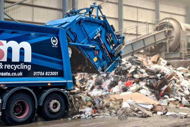ISM truck tipping general waste